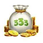 Symbol Money bag in 333 Boom Banks